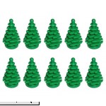 LEGO NEW 10 pcs GREEN PINE TREE SMALL 2x2x4 Plant Christmas City Town Building Forest Greenery Foliage Train Pack set boy girl part piece  B01JNPPGUG